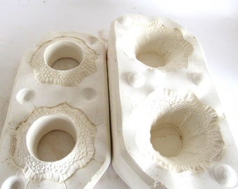 Vintage Ceramic Slip Mold Lace Baskets Easter Slip Casting Ceramics Molds Tools Scioto S-1800 Plaster Molds