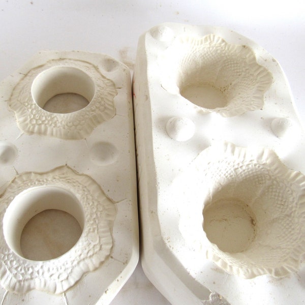 Vintage Ceramic Slip Mold Lace Baskets Easter Slip Casting Ceramics Molds Tools Scioto S-1800 Plaster Molds