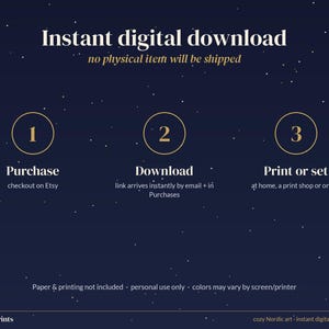 Editable Christmas Party Invitation, Cozy Cabin Holiday Invite Template, Navy and Gold Printable 5x7 image 5