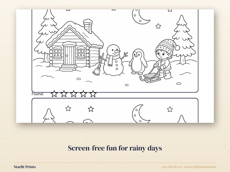 Winter Activity Pages for Kids, 8 Printable Worksheets, Maze, Dot to Dot, Word Search, Answer Key image 6