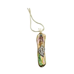 Abalone necklace gift for her, Abalone Necklace, Abalone Jewelry, handmade jewelry, hippie jewelry, wire wrapped necklace, natural jewelry