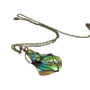 Abalone Pendant-Abalone Necklace-Abalone Jewelry-Paua Shell Necklace-Paua Jewelry-Paua Shell Jewelry-Paua Necklace