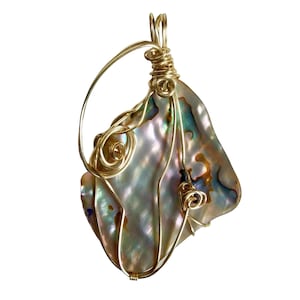 Abalone Pendant-Abalone Necklace-Abalone Jewelry-Paua Shell Necklace-Paua Jewelry-Paua Shell Jewelry-Paua Necklace
