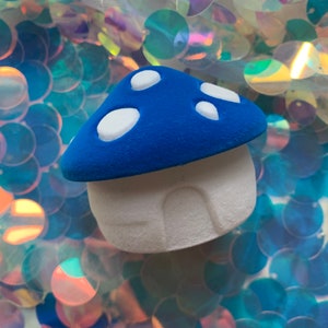 Blue Mushroom Pill Box Pill Storage Mental Health