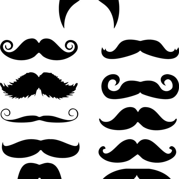 Mustache Stickers - Etsy