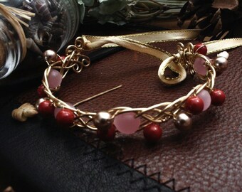 Blushed Garland - Fantasy Viking Celtic Cuff Bracelet