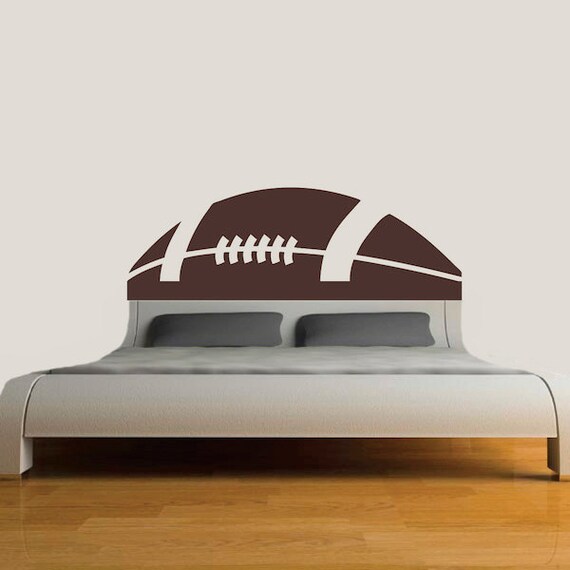 Football Headboard Decal Bed Headboards Bedroom Headboard Etsy