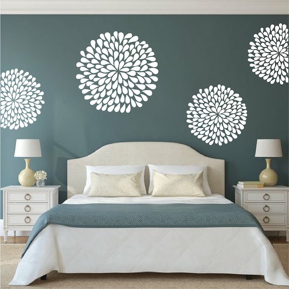 Poppy Wall Decal Bedroom Stickers Designs Decals Removable Adornment Ornament Art Home B74
