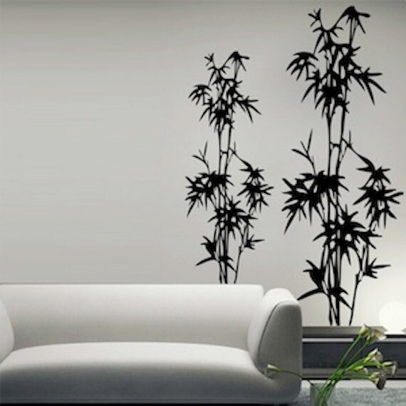Bamboo Tree Wall Decal Decals Murals Bamboos For Art Removable Designs Stickers F60