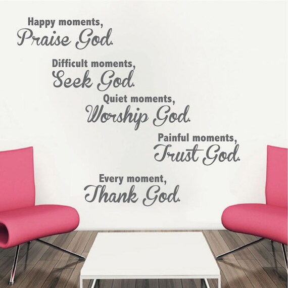 Christian Wall Quotes Christian Wall Sayings Spiritual  Etsy