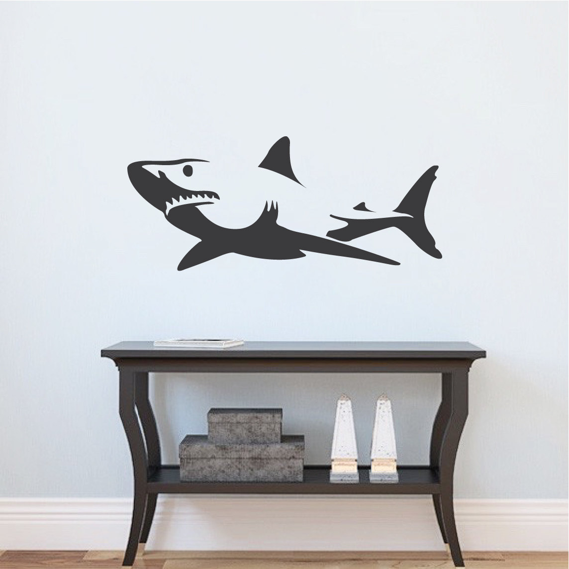Shark Wall Decal Sticker _ Removable Shark Decals _ Large Wall Etsy