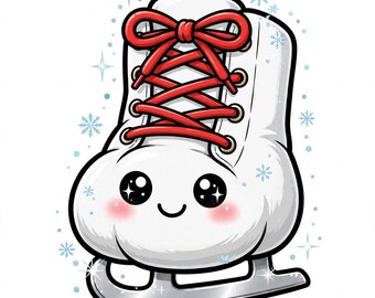 Kawaii Christmas Squishy Clipart PNG | 10 söta julklistermärkesdesigner | Digital nedladdning | Kransvante | Klistermärken