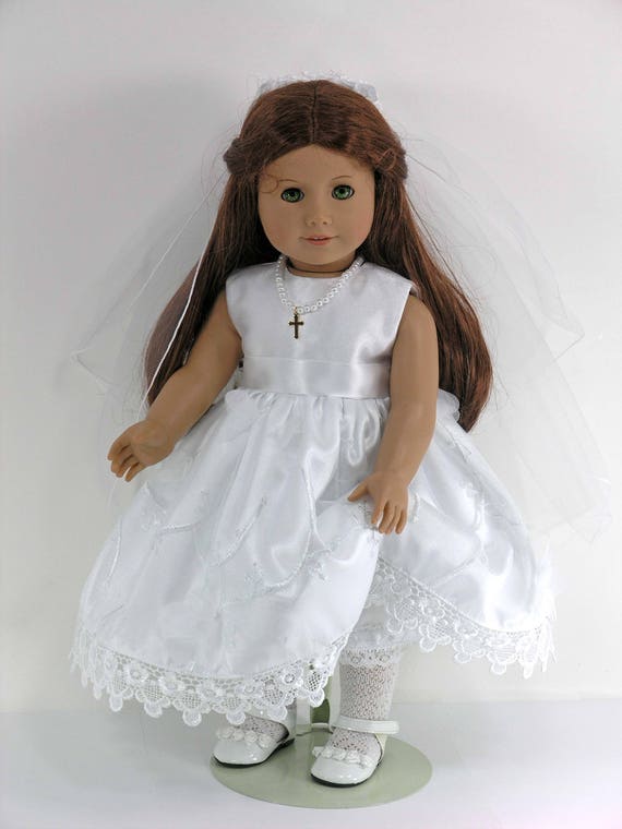 american girl doll 1st communion dress