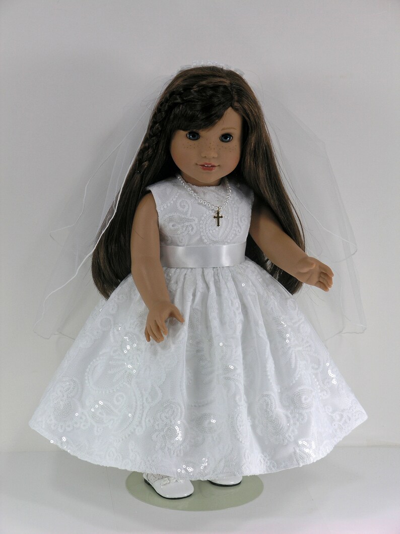 Handmade 18 inch First Communion Dress for American Girl Doll Etsy