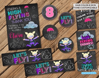 IFly Skydiving Invitation iFly Birthday Invitation Indoor | Etsy