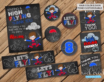 IFly Skydiving Invitation iFly Birthday Invitation Indoor | Etsy