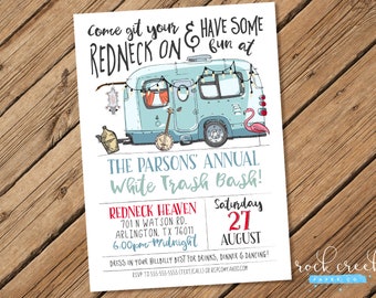 Redneck Birthday Party Invitations 7