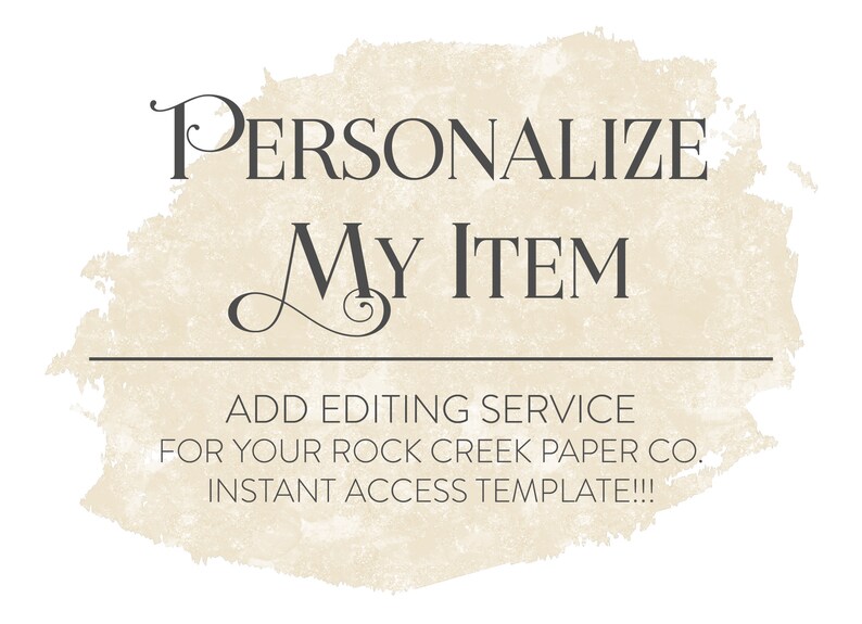 Add-On Personalize My Invitation