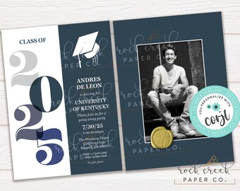 College Send Off Invitation: Editable Farewell Party Template (Instant Digital Download, 5&quot;x7&quot;)