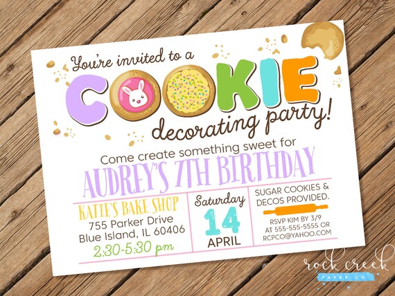 Sugar Cookie Designs Invitations 7