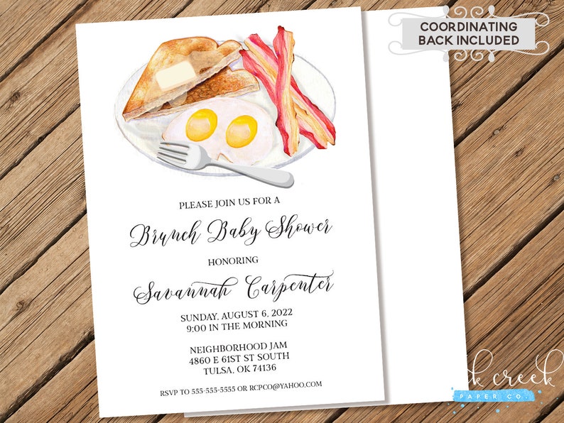 Brunch Baby Shower Invitation Breakfast Baby Shower Etsy Brunch Baby Shower Invitation Breakfast Baby Shower Etsy