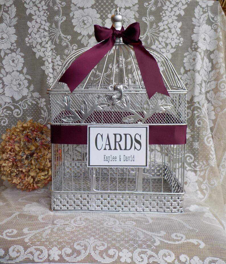 Wedding Bird Cage Money Holder Card Box Birdcage Card Etsy