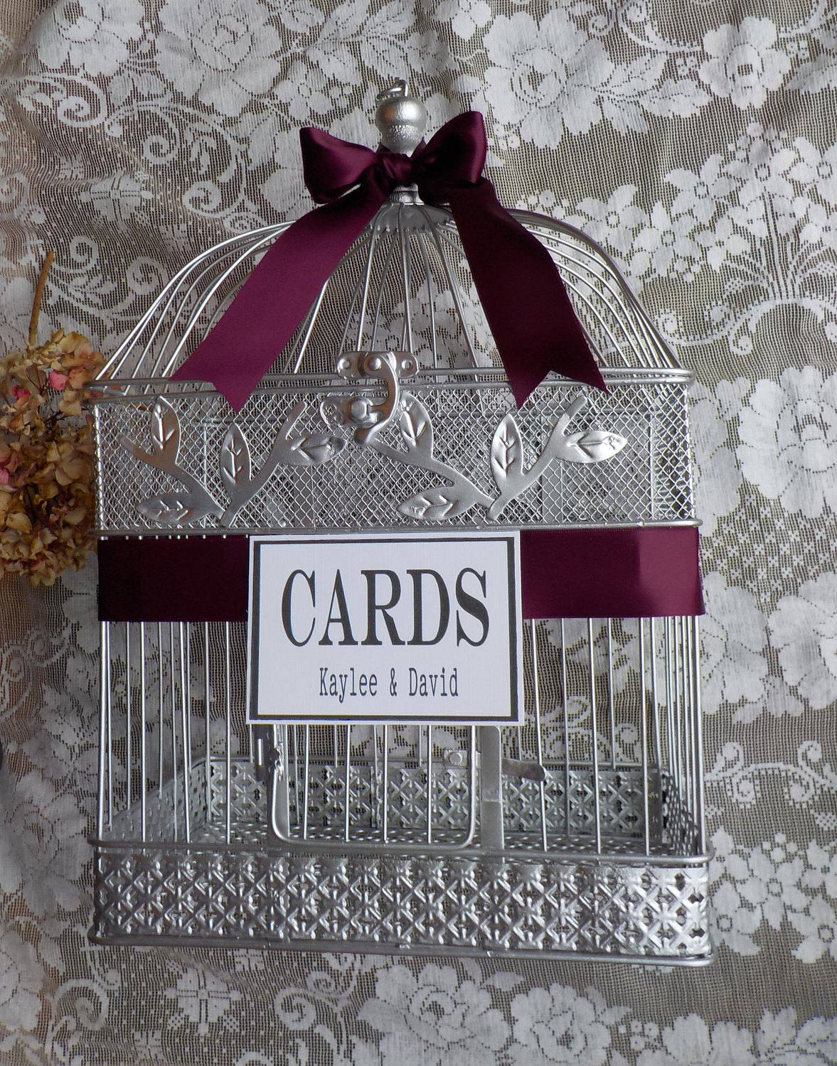 Wedding Bird Cage Money Holder Card Box Birdcage Card Etsy