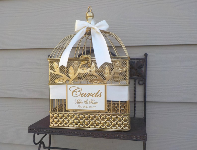 Bridal Shower Card Box Birdcage Wedding Bird Cage Wedding Etsy Bridal Shower Card Box Birdcage Wedding Bird Cage Wedding Etsy