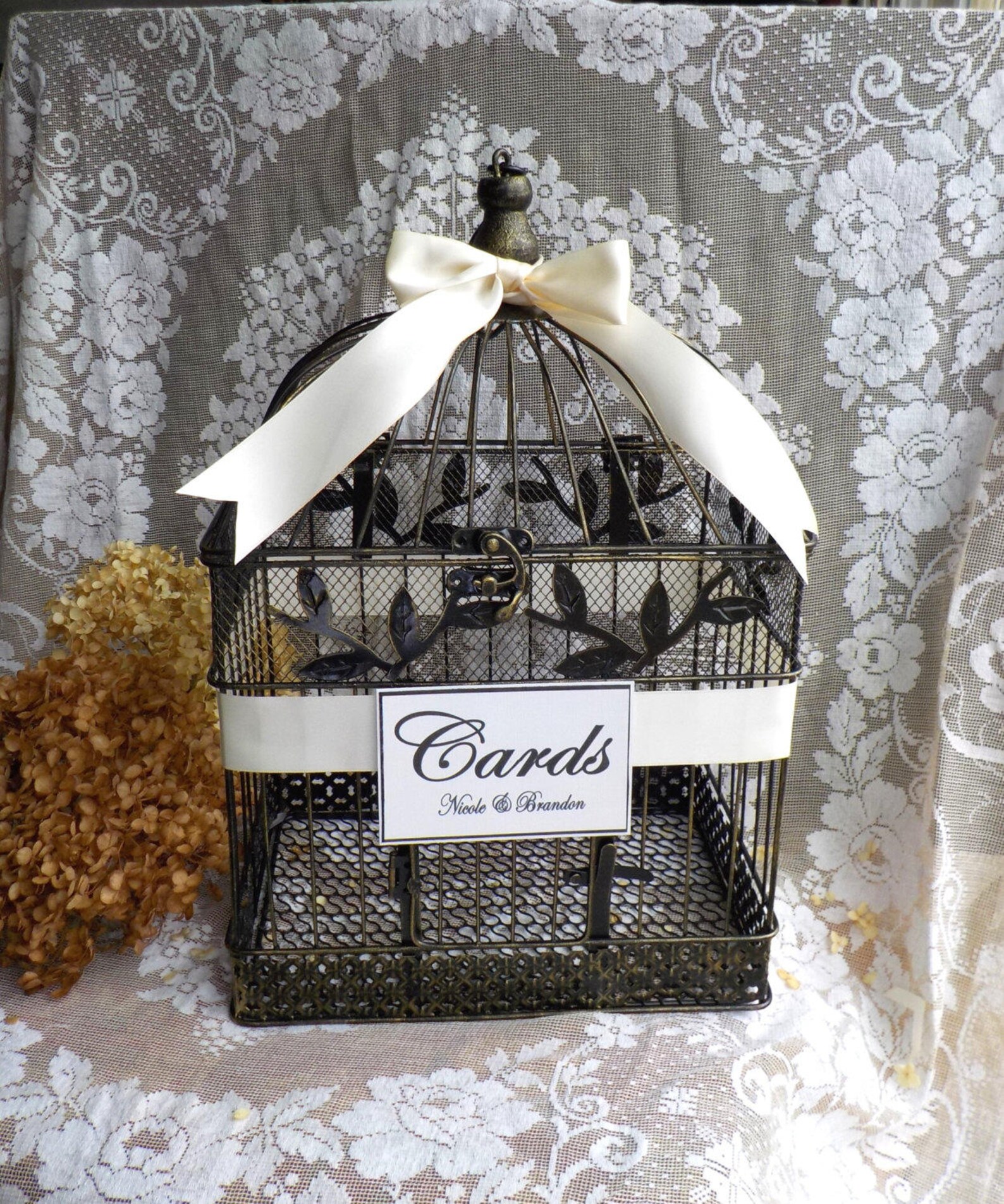 Wedding Card Box Wedding Card Holder Bird Cage Money Box Etsy