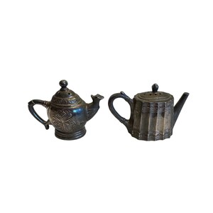 Vintage Godinger Silver Art Co. Coffee and Tea Pot Salt and Pepper Shakers
