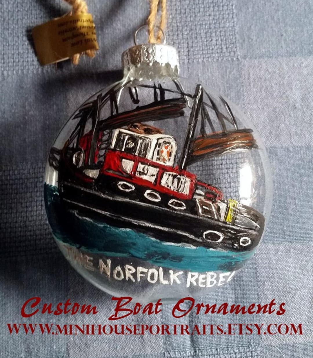 Custom Boat Ornament - Etsy