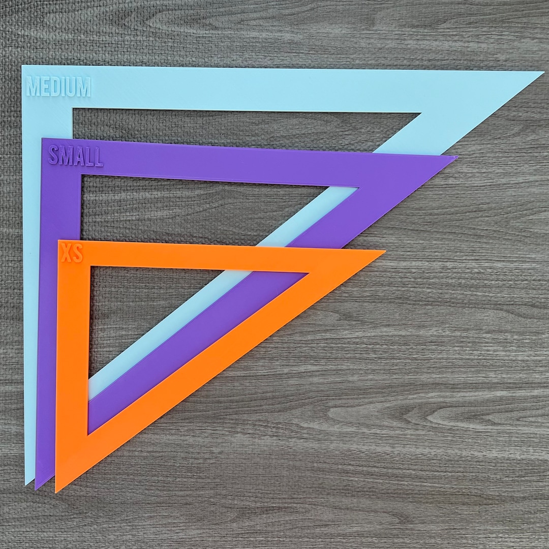 Tie on Dog Bandana Cutting Template Extra Small, Small, and Medium