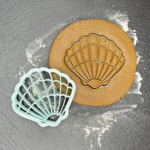 Scallop Seashell Cookie Cutter: Beach Theme Fondant, Clay Cutter