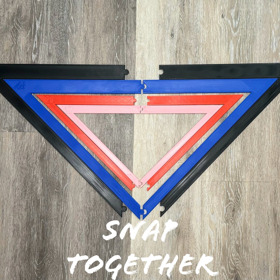 Full Size 2part Tie on Dog Bandana Cutting Template Extra Small, Small