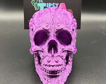 3D gedruckter Zuckerschädel Visitenkartenhalter: Büro- & Kunstbedarf-Organizer