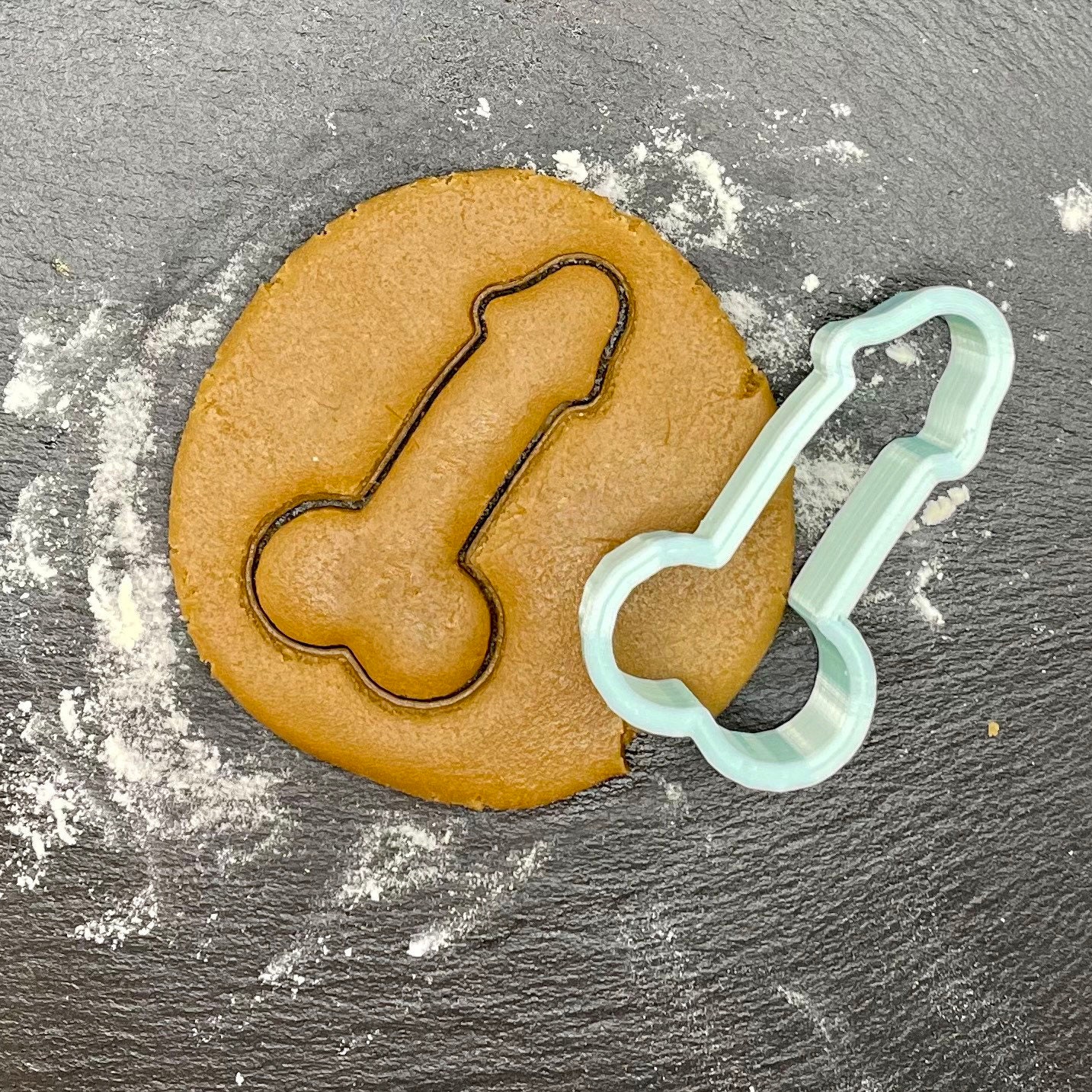Cock and Balls Penis Cookie Cutter Fondant Cutter Clay image