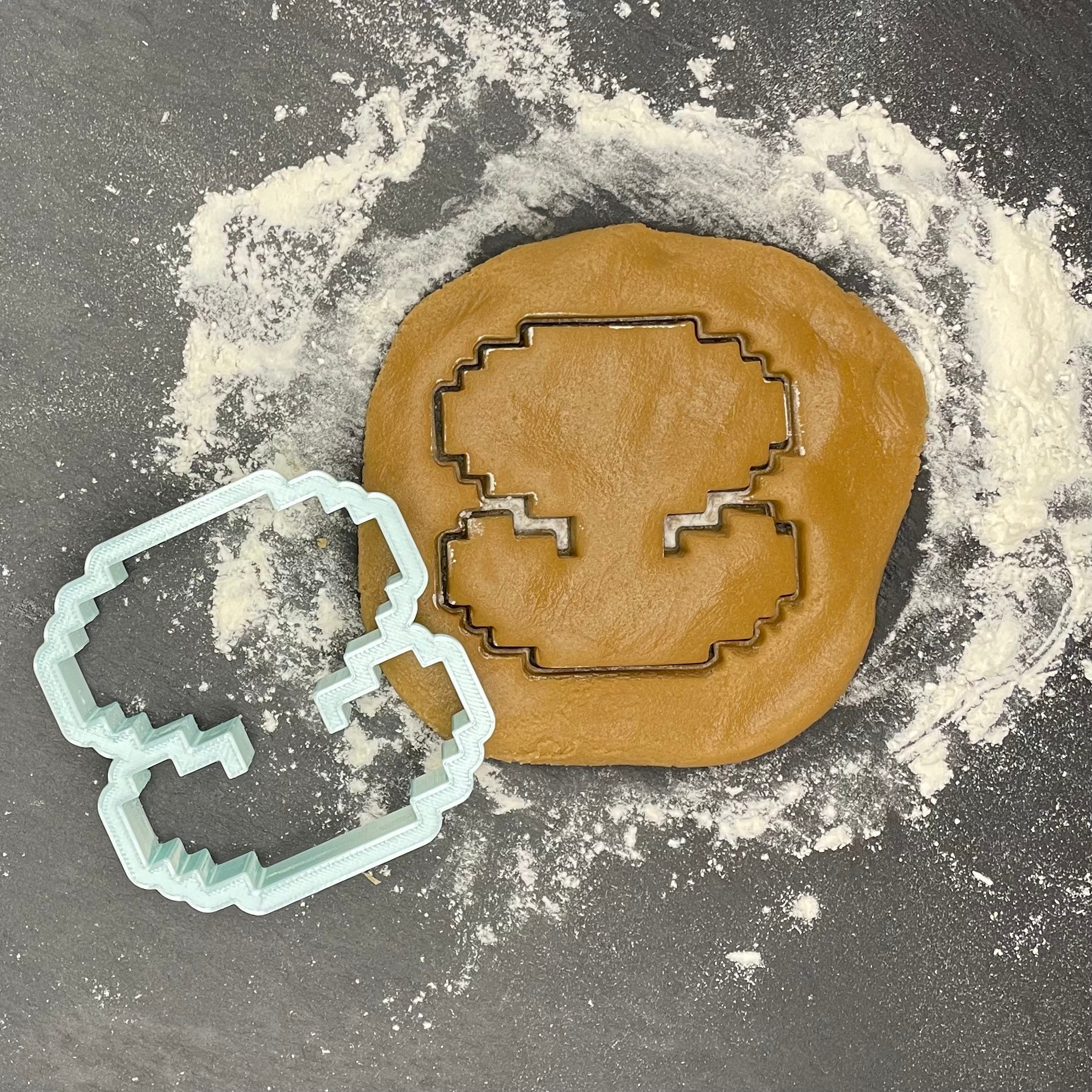 Retro pixel flower cookie cutter fondant cutterclay cutter 3D printed