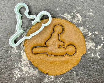 Cortador de galletas en posición de vaquera: cortador de fondant para fiestas de adultos