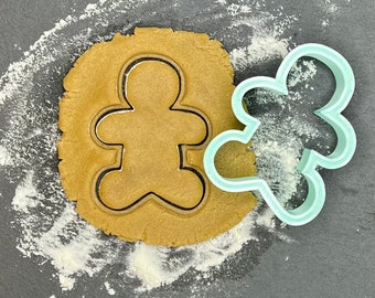Thick Gingerbread Man Cookie Cutter: 3D Printed Holiday Baking