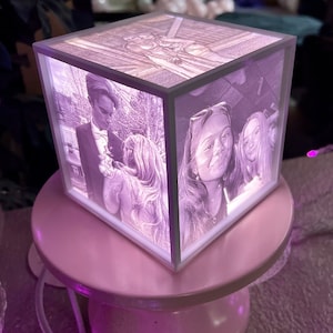3D printed custom photo box light , Lithophane photo box light