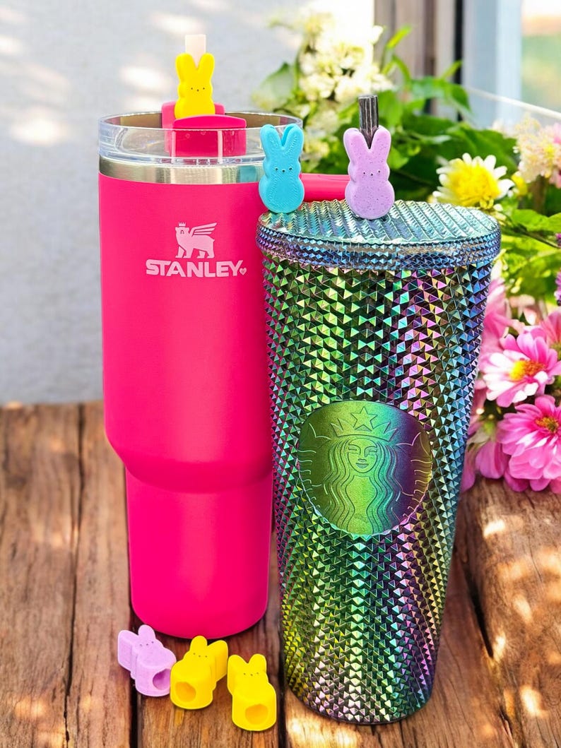 Starbucks Rabbit Topper 3D STL File - Easter Bunny Straw Buddies – Fun Cup Accessories for ...