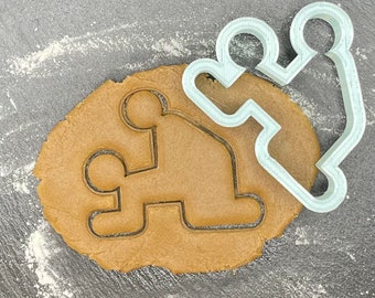 Cortador de galletas estilo perrito: recuerdo de fiesta para adultos impreso en 3D