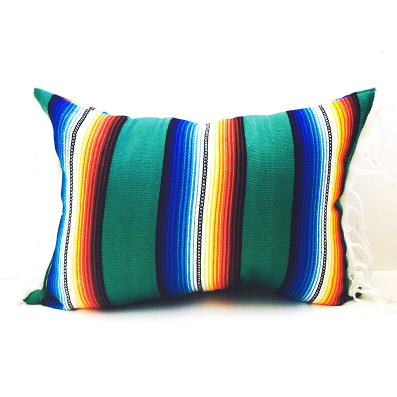 Mexican Blanket Tassel Pillow Urban Outfitters Decor Throw Etsy