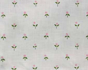 ローラ アシュレイ ヴィンテージ フローラル コットン生地：ダック