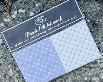 Laura Ashley, Quilting Squares: Unopened Pack, Sapphire, White, Moss, 1 Square Metre