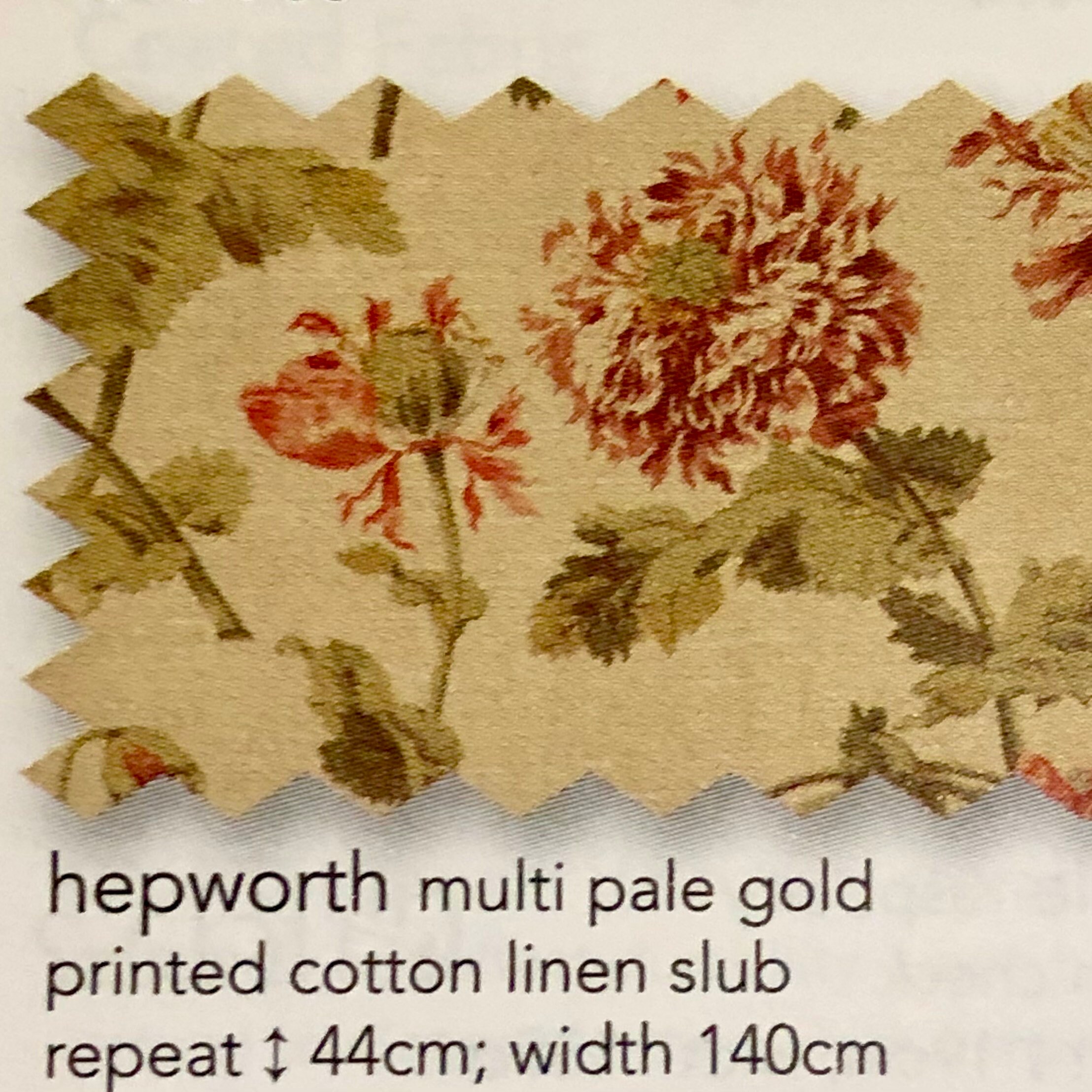 Hepworth Fabric Laura Ashley Multi Pale Gold New Etsy UK