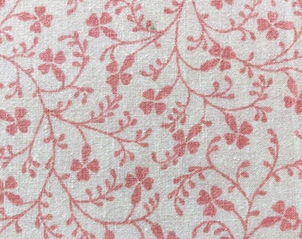 Campion Fabric ~ Laura Ashley ~ 1976 ~ Rose White ~ Country Furnishing Cotton ~ Fat Quarter ~ 50 CM X 50 CM ~ Sustainable Home