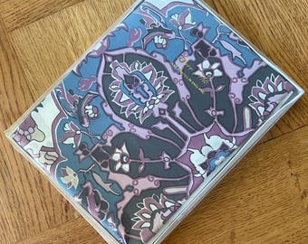 Beckford, Pure Silk Scarf: New Vintage, Large Ethnic Design, Boxed