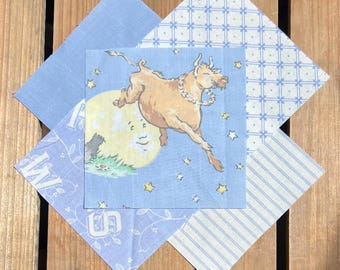 Laura Ashley, Nursery Cotton Patchwork Squares: Vintage Quilting Pieces (50 X 11.5 CM)