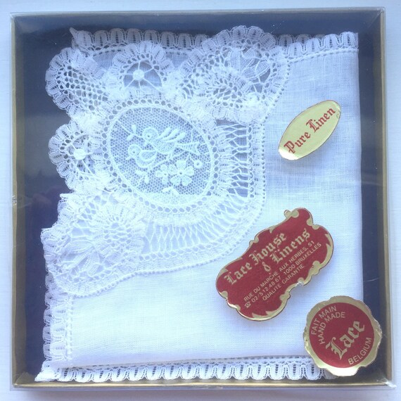 belgian lace handkerchief
